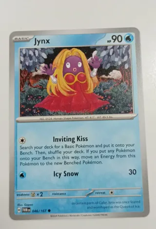 Carta Jynx Pokémon Básica 90 HP