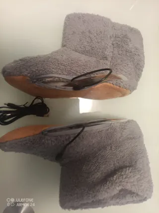 Zapatillas calentador pies USB