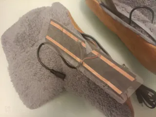 Zapatillas calentador pies USB