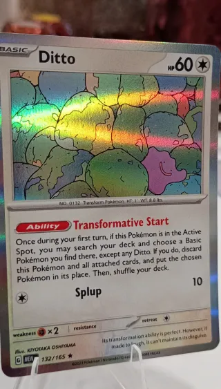 Carta Pokémon Ditto 132/165