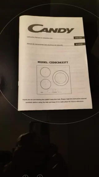 Placa Inducción Candy 3 fuegos