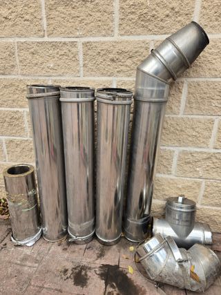 Tubos Chimenea Doble Pared Acero Inox