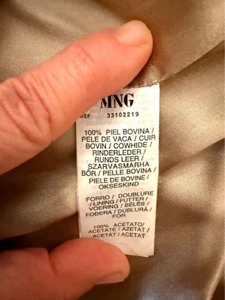 Blazer Mango Marrón Suede