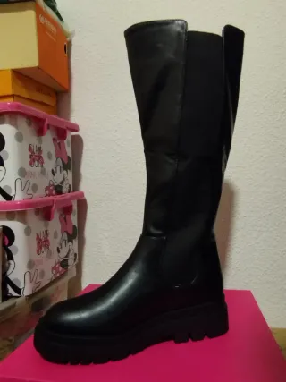 Botas negras de plataforma