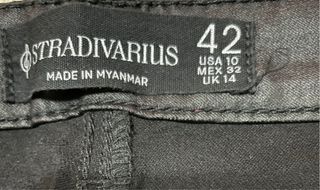 Pantalón polipiel negro Talla 42