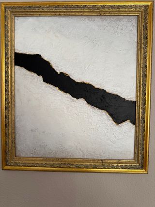 Cuadro Abstracto con marco madera