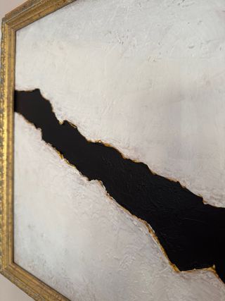 Cuadro Abstracto con marco madera