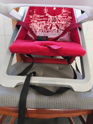 Trona de bebé con diseño de conejo y funda negra p