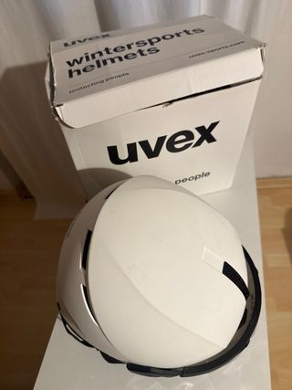 Casco sci Uvex Instinct Visor bianco