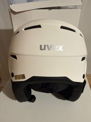Casco sci Uvex Instinct Visor bianco