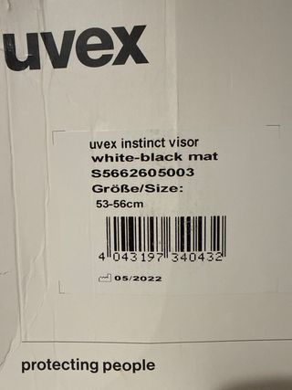 Casco sci Uvex Instinct Visor bianco