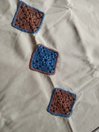 Copritavolo vintage uncinetto 130x130