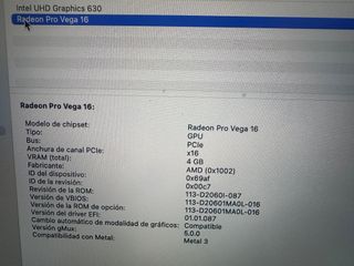 MacBook Pro 15 Core i9 8 núcleos