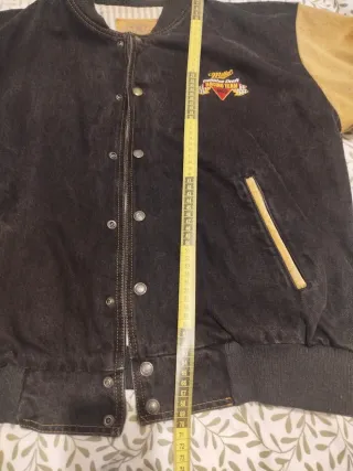 Chaqueta Universitaria Miller Negra y Beige