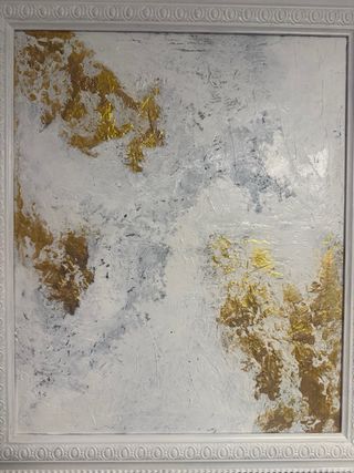 Cuadro Abstracto con marco madera