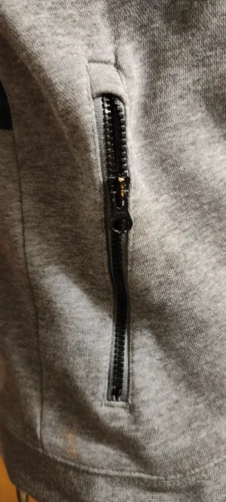 Felpa bimbo Nike grigia con zip