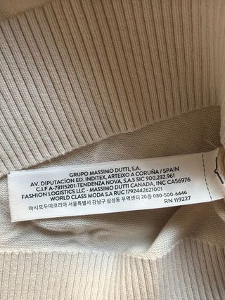 Jersey Massimo Dutti rayas azul, marrón y blanco