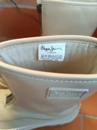 Botas Pepe Jeans Beige Cremallera