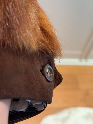 Elegante chaqueta vintage de pelo