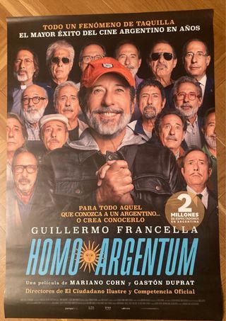Póster Película Homo Argentum Guillermo Francella
