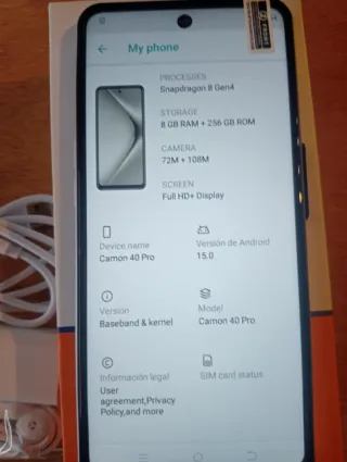 Teléfono Móvil verde