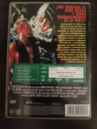 DVD Depredador 1 y 2 (Arnold Schwarzenegger)