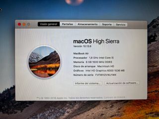MacBook Air 13 2017 Plata