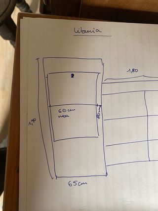 Escritorio abatible vintage madera