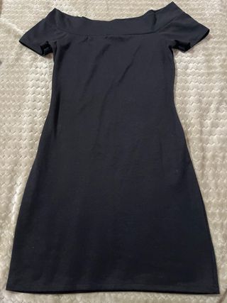 Vestido Zara Talla S Negro y Amarillo