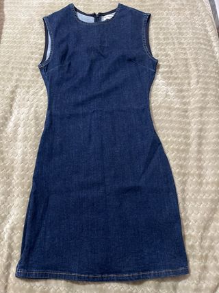 Vestido Zara Talla S Negro y Amarillo
