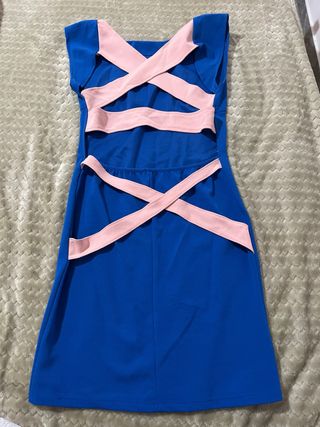 Vestido Zara Talla S Negro y Amarillo