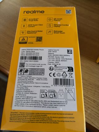 Móvil Realme Note 60 negro