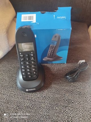 Teléfono Inalámbrico Motorola Negro