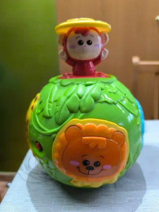 Juguete Bebé Pelota Musical Mono León