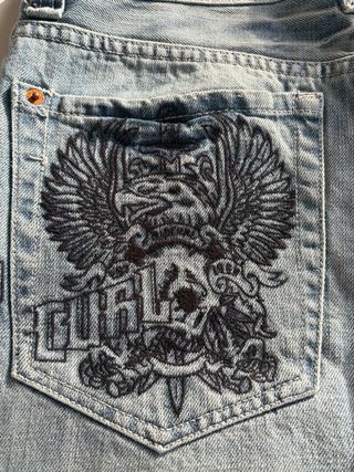 Jeans Rip Curl Vintage Denim Blu Logo Tasca