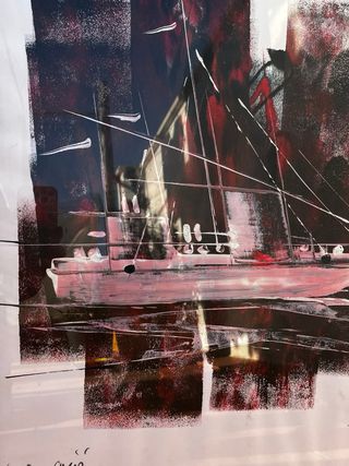 Miquel Ros Blasco Embarcació - Dipinto Firmato 1996