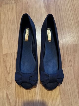 Bailarinas Sophia Webster Azul Marino con Lazo