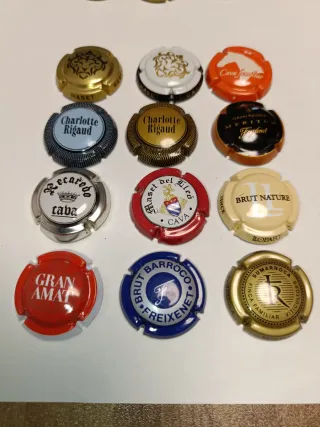 Chapas de cava colección varias marcas.