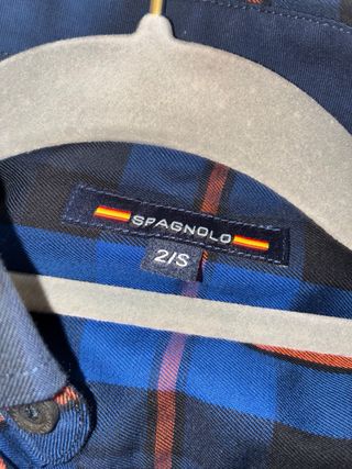 Camisa Spagnolo cuadros manga larga