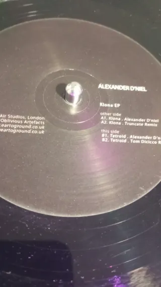 Alexander D'niel - Klona EP Vinilo Techno