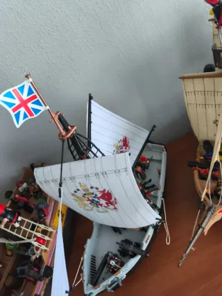 Lote 4 Barcos Piratas Playmobil