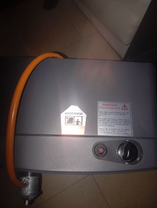 Estufa de gas metal