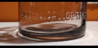 Tarro Vidrio Antiguo Salazón Anchoa