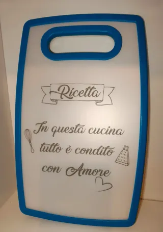 Tagliere decorativo con frase doce