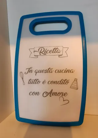 Tagliere decorativo con frase doce