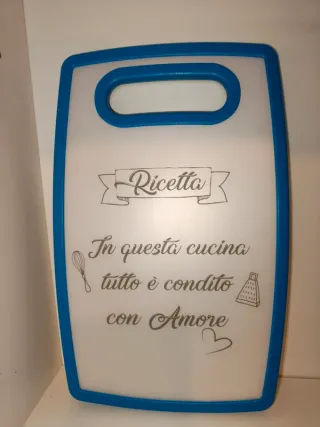 Tagliere decorativo con frase doce