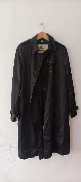 Gabardina Burberry Mujer Negra