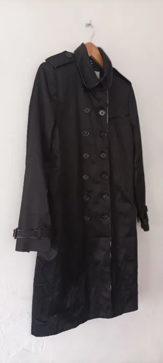Gabardina Burberry Mujer Negra