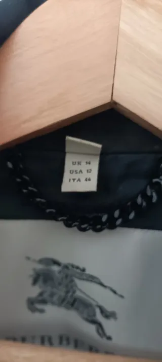 Gabardina Burberry Mujer Negra