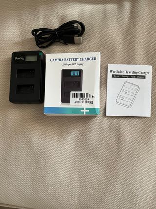 Caricatore USB doppio + 4 batterie GoPro AHDBT-301/3